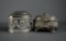 Two Silver Plate Lidded Boxes