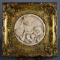 Neoclassical Alabaster Plaque in Gilt Frame