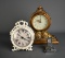 Set of Decorative Desk or Nightstand Quartz Clocks and A Vintage Flip Calendar