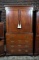 Chippendale Carved Mahogany Entertainment Armoire by Baker Furniture