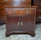 Chippendale Banded & Carved Mahogany  Nightstand by Baker Furniture