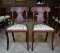 Pair of Antique Cherry Solid Splat Side Chairs