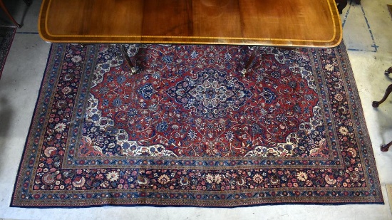 Very Fine Antique 8'4” x 11' 9” Persian Kashan Hand Knotted Rug