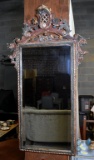 Elegant Rococo Style Beveled Glass Wall Mirror, by Vero Legno, Italy