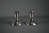 Pair of Lord Silver Weighted Sterling Silver Candle Holders