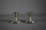 Pair of Preisner Weighted Sterling Silver Candle Holders