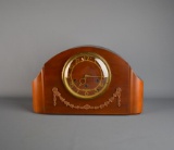 Seth Thomas 8-Day Art Deco Mantle Clock w/ Chimes, No. 24 Movement, Mahogany Case