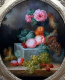 Joseph Ed. (XX-XXI) Floral & Fruit Still Life, Oil on Canvas, Signed Lower Right