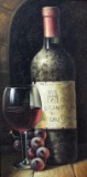(XX-XXI) Wine Still Life, Oil on Canvas, Unsigned