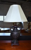 Contemporary Neoclassical Style Bronze Finish Table Lamp