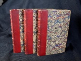 Three Leather Bound Antiquarian French Vols. By Victor Hugo