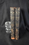 Leather Bound Vols. III & VIII of John L. Stoddard's Lectures, 1899