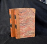 Antiquarian Leather Bound Vols. I & II of “The History of the Conquest of Peru” , William H Prescott