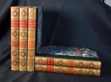 Antiquarian Leather Bound “The Works of Peter Pindar, Esq.” in Five Volumes, 1812