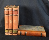 Four Leather Bound Swedish Works by Albert Enstrom or James Oliver Curwood