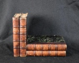 Four Leather Bound German Vols. of Freidrich Schiller's “Sammtliche Werke”, 1847