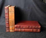 Lot of Four Vintage Leather Bound Vols. By Ransmayr, Wright, Caldwell, Henderson, 1960s-1990s