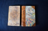 Two Leather Bound French Vols.: “L'esprit de St. Therese” Vol. II Emery (1835) & “Partir..” Dorgeles