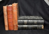 Lot of Five Leather Bound European Volumes, 1880-1938