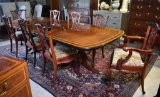 Set 8 Chippendale Style C1 Mahogany Dining Chairs, Hand Made by Scholte Furniture