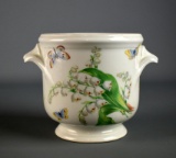 Limoges Castle Company Lily of the Valley Footed Bowl