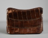 Vintage Marbett Creation Brown Crocodile / Alligator Leather Frame Handbag