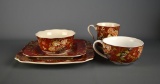 222 Fifth “Gabrielle Red” Fine China Set, 27 Pieces