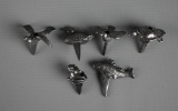 Set of Six Silver Plate Animal Themed Candle Holders for Pastries / Cakes