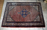 Vintage Persian Hamadan 3' 7” x 5' 1” Hand Knotted Rug