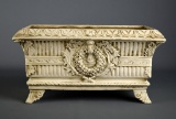 Decorative Ivory Color Planter, Composite Material