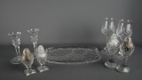 Lot of Cut Glass or Pressed Glass Wares