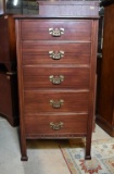 Vintage Chinese Chippendale Style Mahogany Lingerie Chest