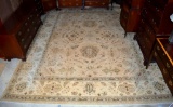 Exceptional Pakistani Hand Knotted Peshawar Wool Rug, 11' 10” x 17' 9”, Neutral Colors