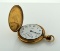 Antique Waltham Hunter Case Pocket Watch, Crescent Gold Filled Case