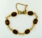 Vintage Sarah Coventry Tiger Eye Style Bracelet, 7.75” L