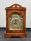 Antique German Badische Shelf Clock, Oak & Walnut Case