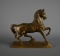 Cast Spelter Gilded Horse Figurine
