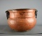 Old World Two Handle Hammered Copper Pot, Turkey