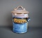 Salvaterra Pottery Coffee Canister w/ Spoon, Mist Glaze, NC