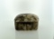 Small Horse Hair Raku Pottery Box, Signed