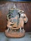 Vintage Terra Cotta Yard Sculpture Fountain After F. Foucher, 28” H