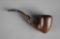 Vintage Wooden Bole Pipe with Sterling Silver Band