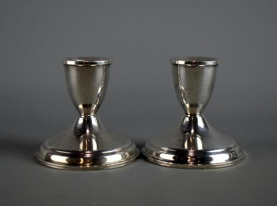 Duchin Weighted Sterling Silver Candle Holders