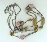 Lovely Chico's Double Strand 36” Long Costume Necklace