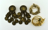 Lot of Gold Tone Costume Jewelry