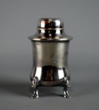 Silver Plate Footed Canister w/ Lid
