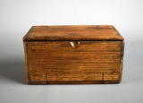 Oak Folding Box for Sewing Machine Parts Storage Ca. 1889