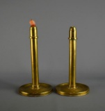 Pair of Antique English Brass Candle Holders