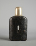 Vintage Leather Covered Flask & Cup, Germany