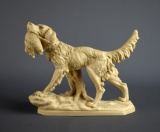 A. Santini Hunting Setter Dog Figure, Ca. 1950 Italy